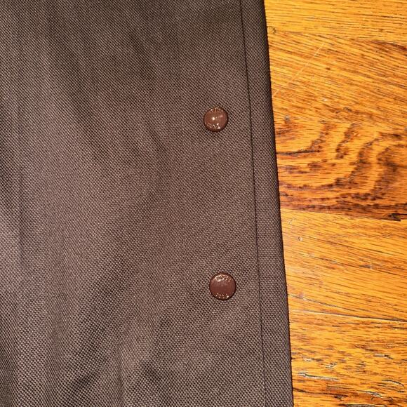 HUGO BOSS Womens Tapika Ankle Trousers Size 12 Dark Brown Stretch Cotton - Picture 4 of 16